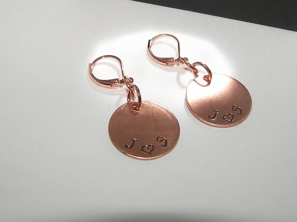 personalized dangle drop earrings , custom personalized jewelry, handstamped jewerly, handstamped jewelry