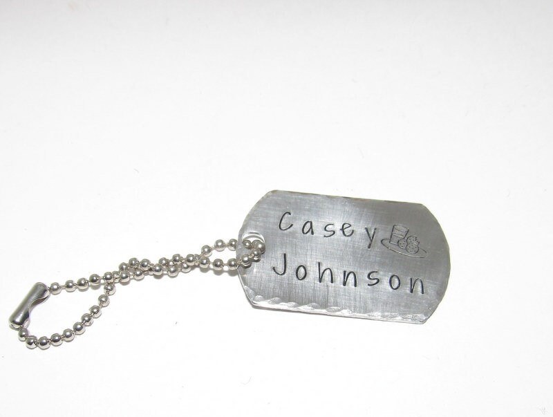 Personalized book back tag and lunch box tag, custom hand stamped school gifts, kids name tags ,, view 6