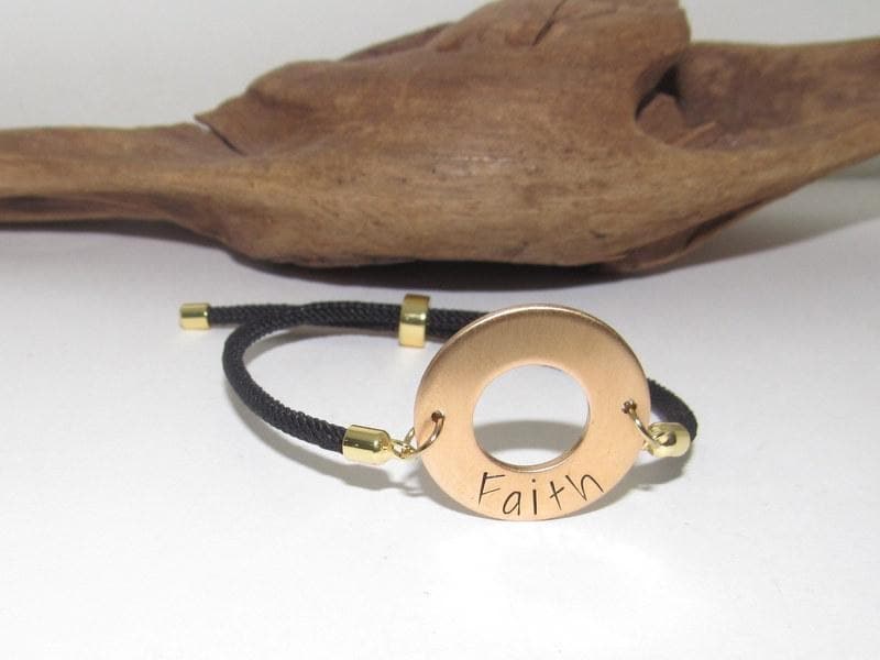 nugold washer word bracelet, personalized stamped washer , kids name bracelet , pick your word bracelet, , hand stamped jewelry