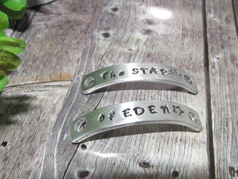 Custom personalized shoe bars, Pewter shoe tags for runners, military boot tags , deployment gift for dad, handstamped jewelry