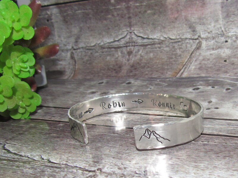 I love my tribe cuff bracelet, bridesmaid gifts, best friend gift, personalized bracelet for her, handstamped jewelry, view 7