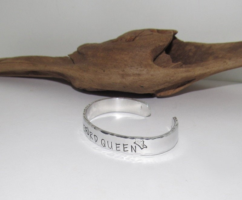 Sterling silver pageant awards cuff bracelet, personalized award gifts, pageant jewelry, princess bracelet, view 4