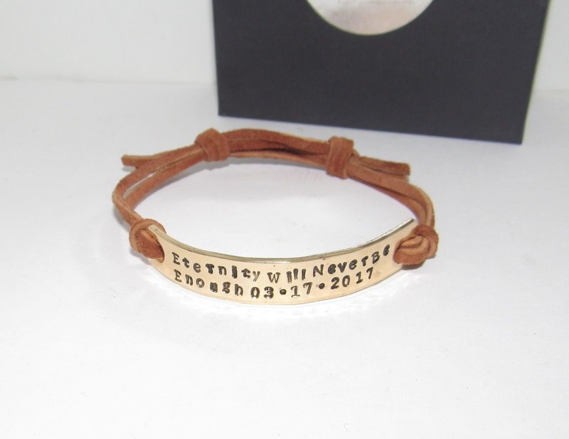 Love word bracelet, custom handstamped aluminum bar bracelet,personalized gift under 20-personalized, bracelets for women