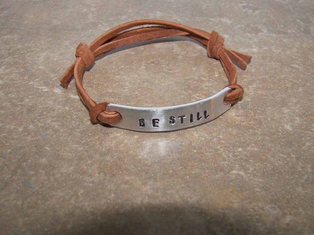 Love word bracelet, custom handstamped aluminum bar bracelet,personalized gift under 20-personalized, bracelets for women, view 7