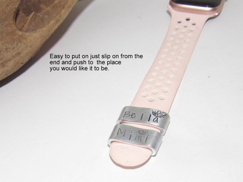 Personalized Watch Band Charm, Smart Watch Charm, custom charm for smart watch, I watch band weight loss charm, view 7