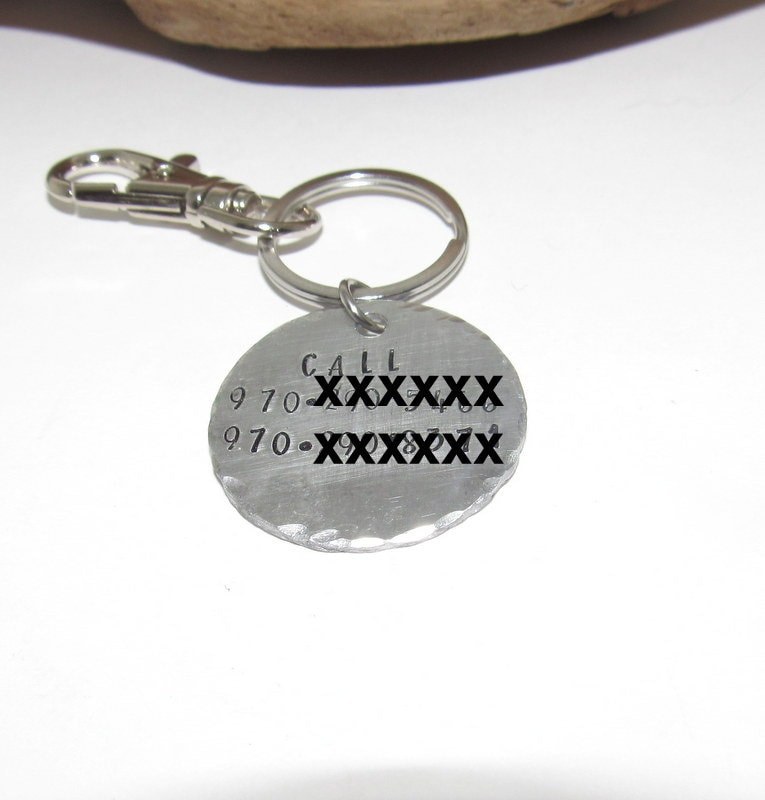 Custom Personalized Metal Horse Halter Tag, Hand stamped Horse ID Tag, Equine Bridle Tag, emergency contact Pony Tag, view 7
