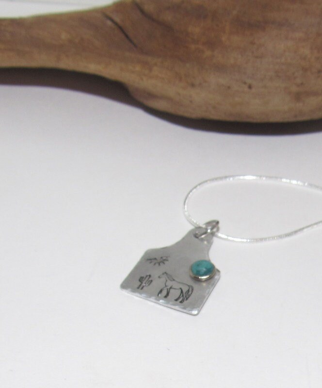 Cow tag Mule necklace for her, personalized necklace pendant, horse lover gift, western jewelry for her, pendant necklace, view 7