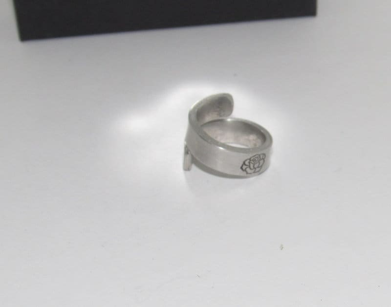I am enough pewter wrap ring, daily inspiration rings, pewter wrap ring, stamped jewelry , personalized rings, custom rings, view 3