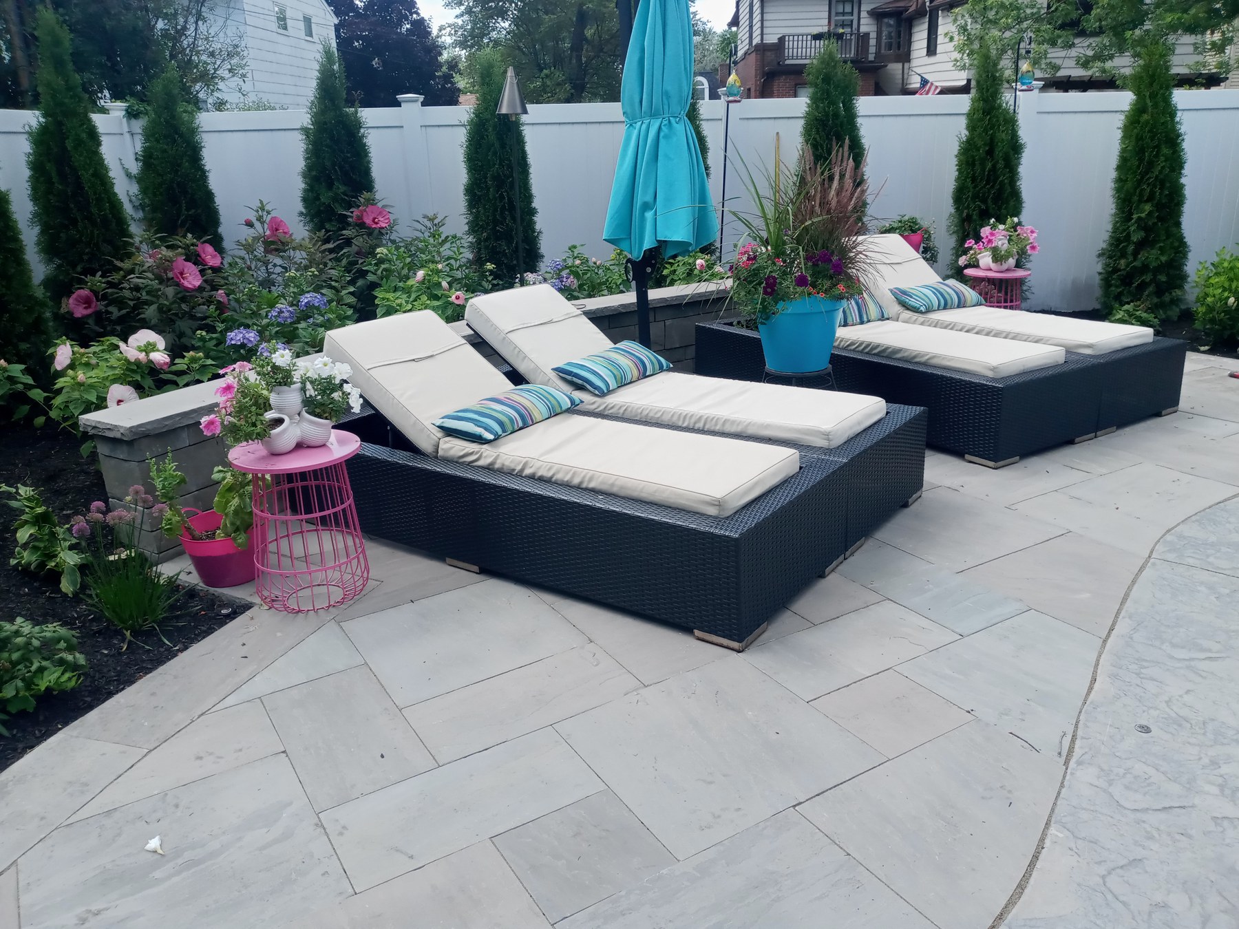 Poolside Oasis project in Amherst