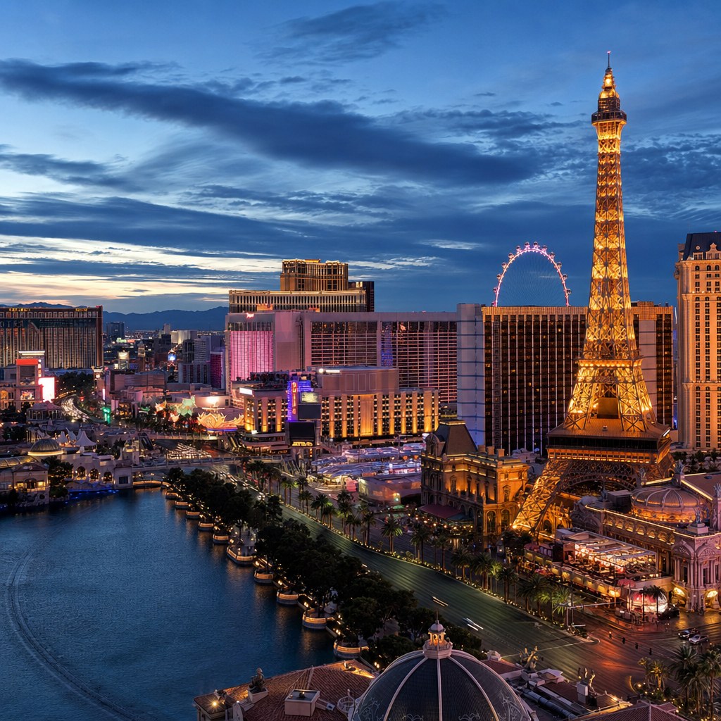 Las Vegas Strip at blue hour