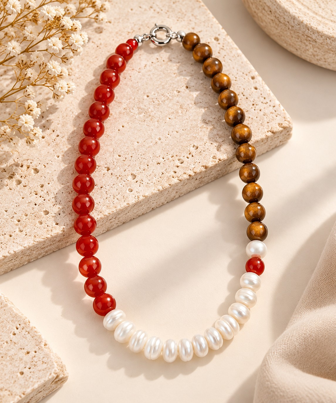 Natural stone necklace from Zaree Jewelry