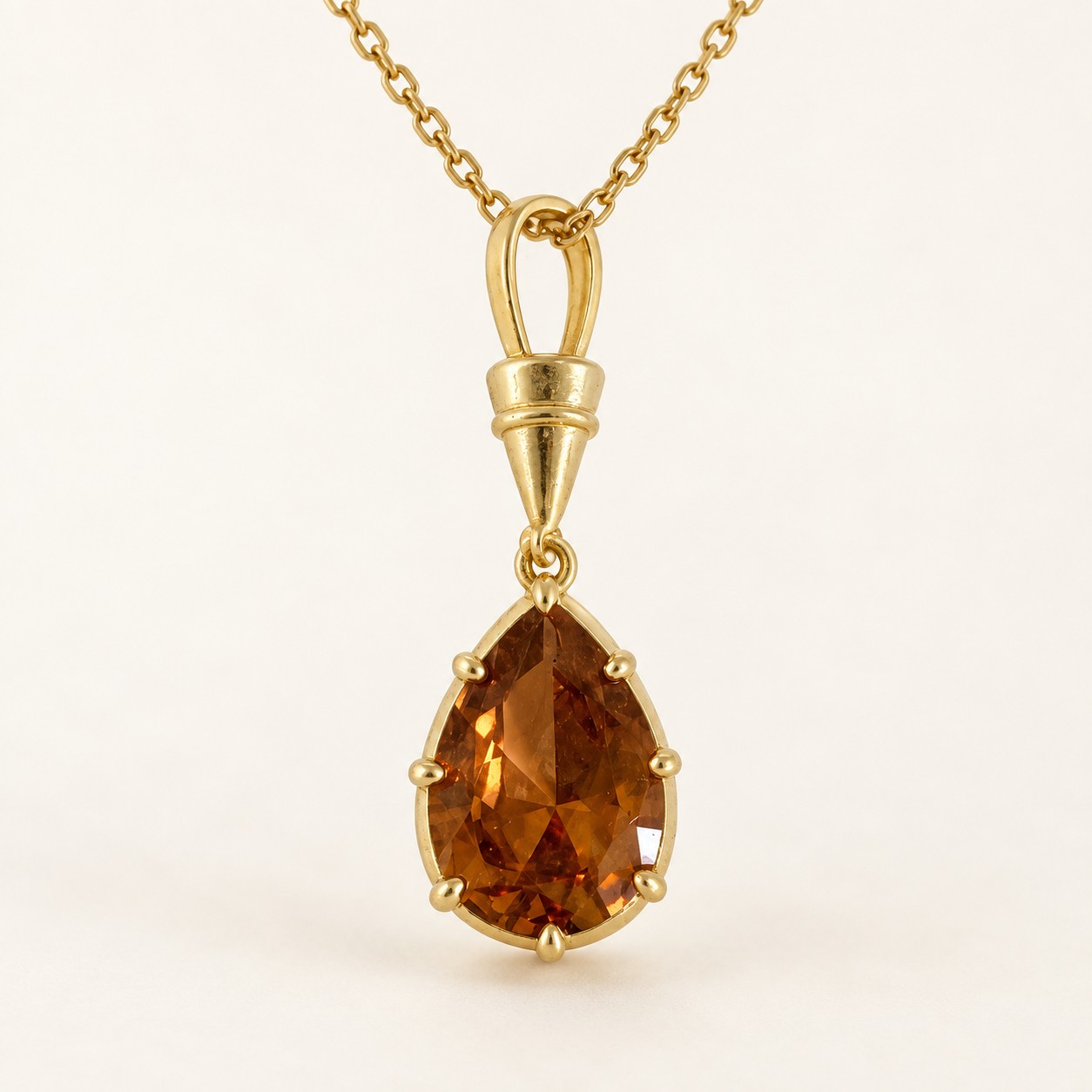 Layered gold-tone necklaces styled for everyday wear