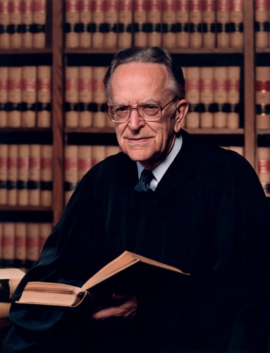 Justice Harry Blackmun in his judicial robes