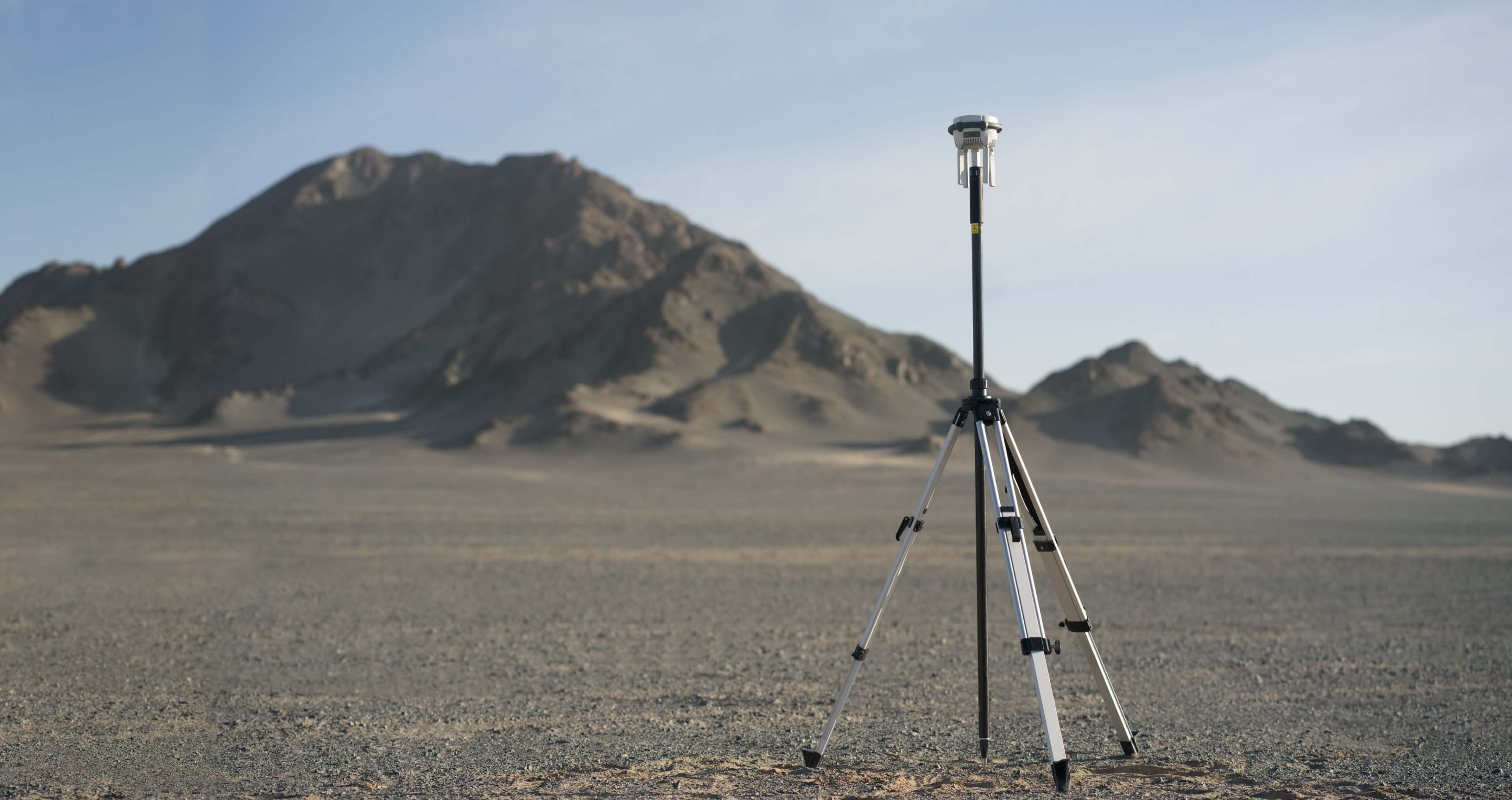 DJI D-RTK 3 Base Station on a tripod