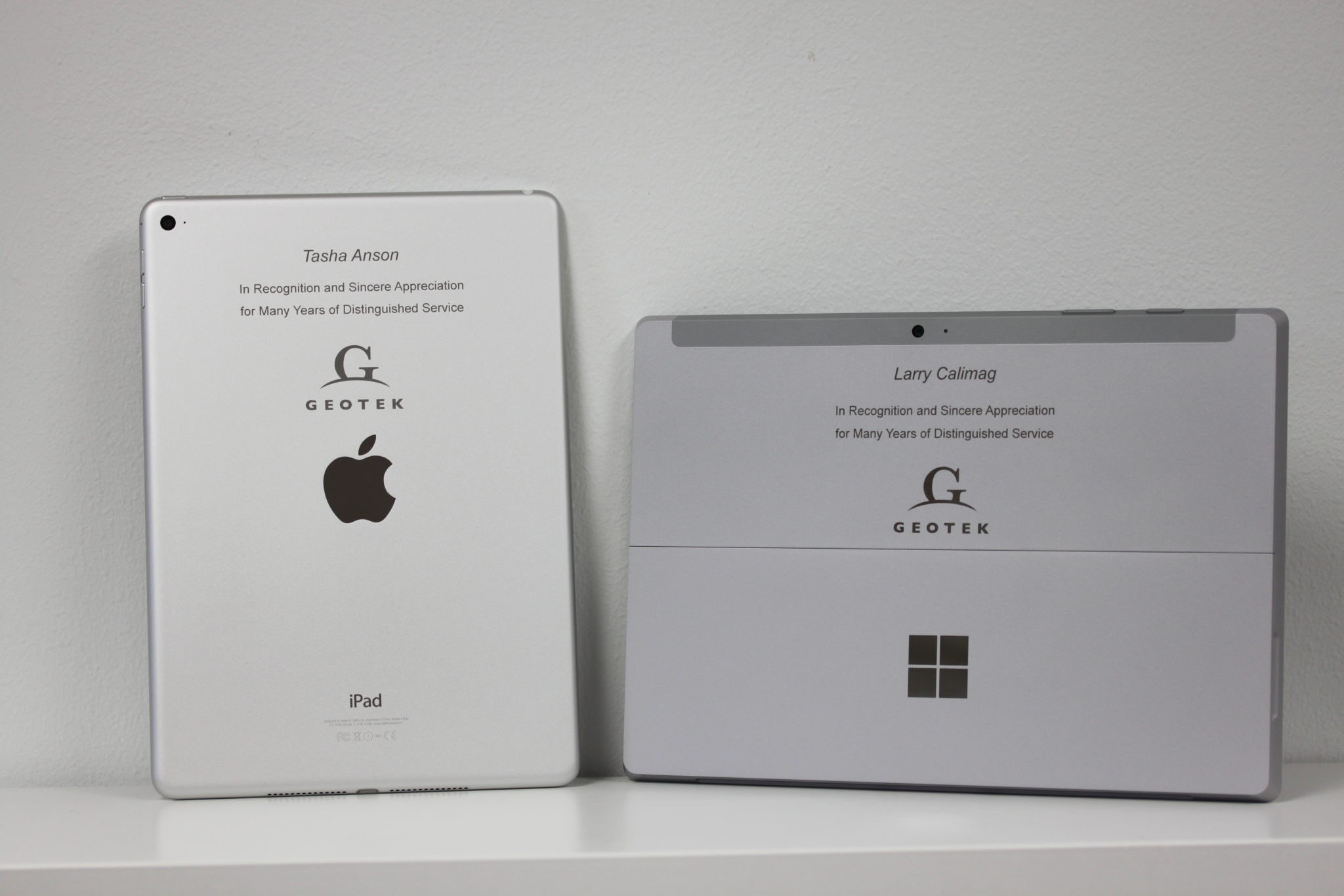 Custom Engraved iPad and Surface