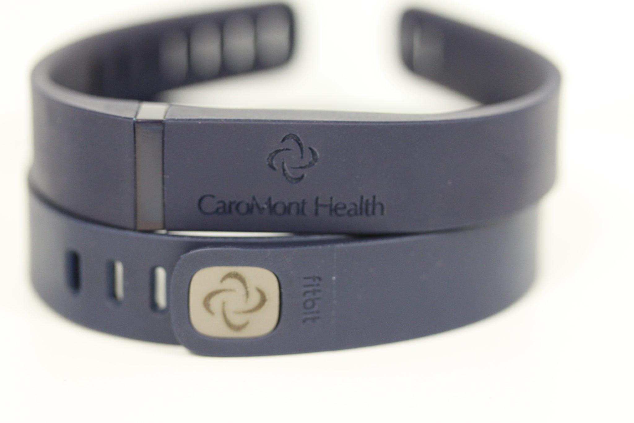 Logo on Navy Blue Fitbit Flex