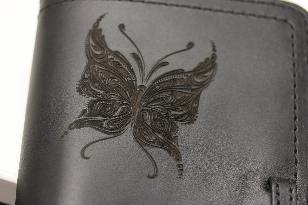 Laser Engraved Leather Wallet