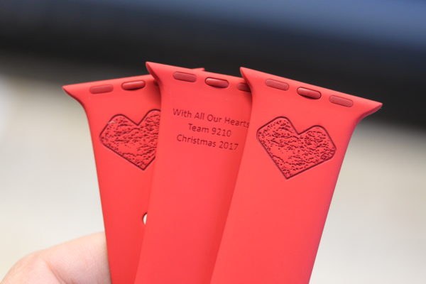 Apple Watch Sport Band Engraving – Red