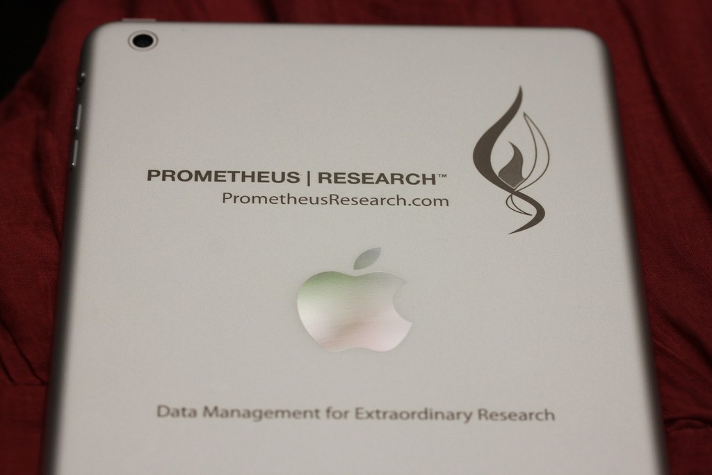 Laser Engraved iPad mini for Prometheus Research