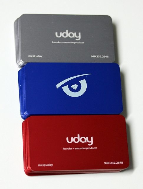 Aluminum Business Cards