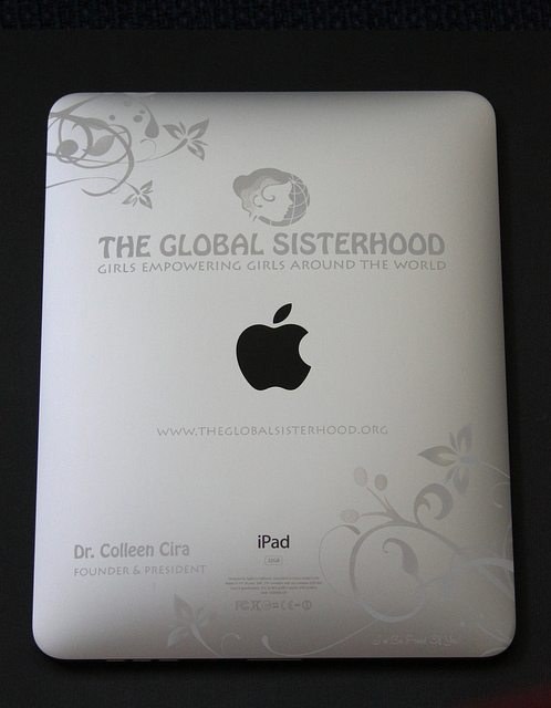 Beautiful custom iPad engraving