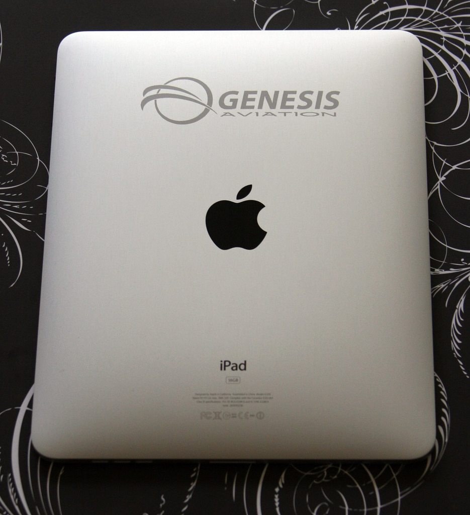 Logo engraved iPad