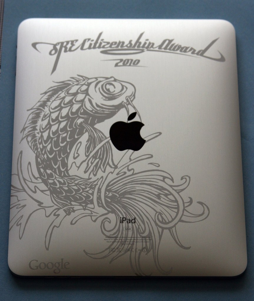 Engraved Award iPad