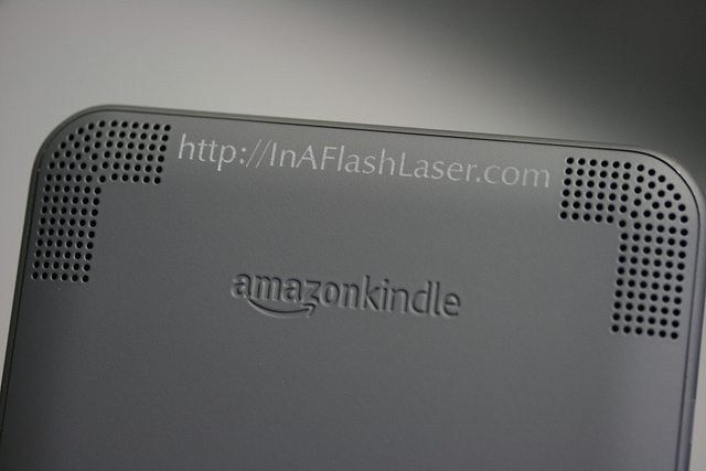 Laser Etched Amazon Kindle
