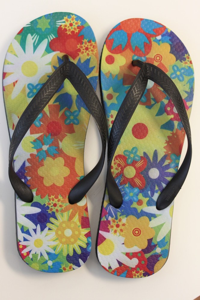 Welcome Spring!  Flashy Flip Flops