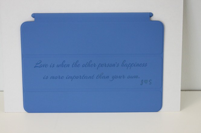 Engraved iPad mini Smart Cover