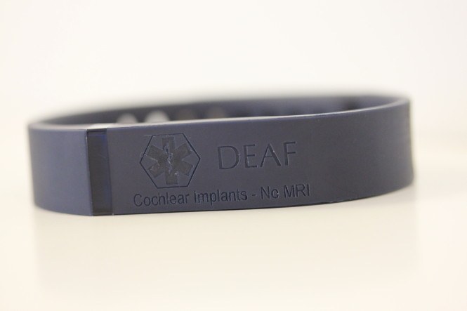 Engraved Medical Alert Fitbit Band