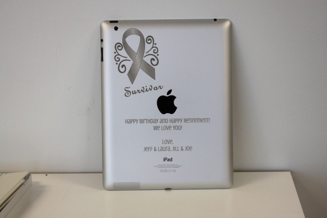 Cancer Survivor iPad Engraving