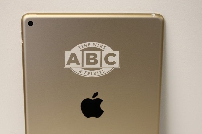 Logo Engraved on Gold iPad Air