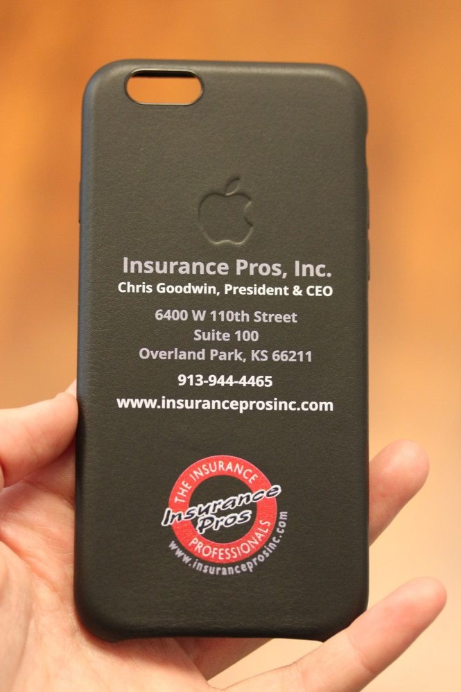 Printed Leather iPhone Case