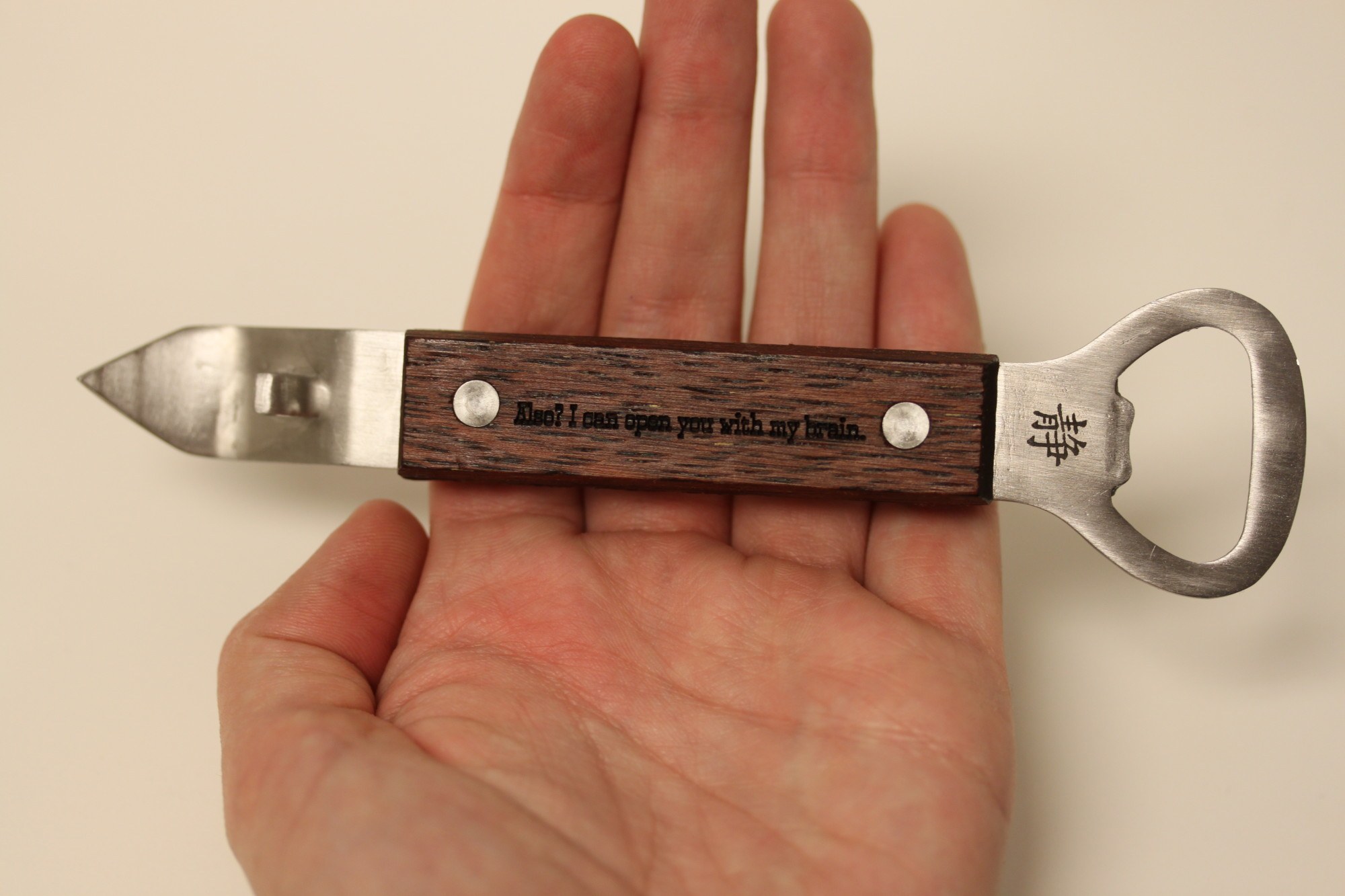 Also… Custom Bottle Opener
