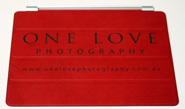 Red Smart Cover Engraves Beautifully