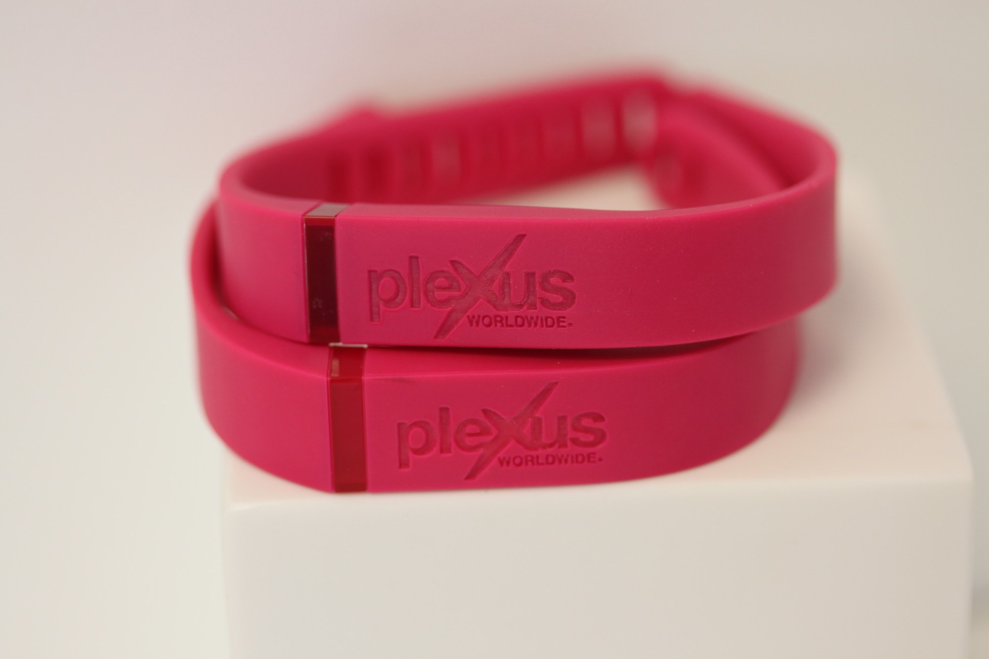 Logo on Pink Fitbit Flex Bands