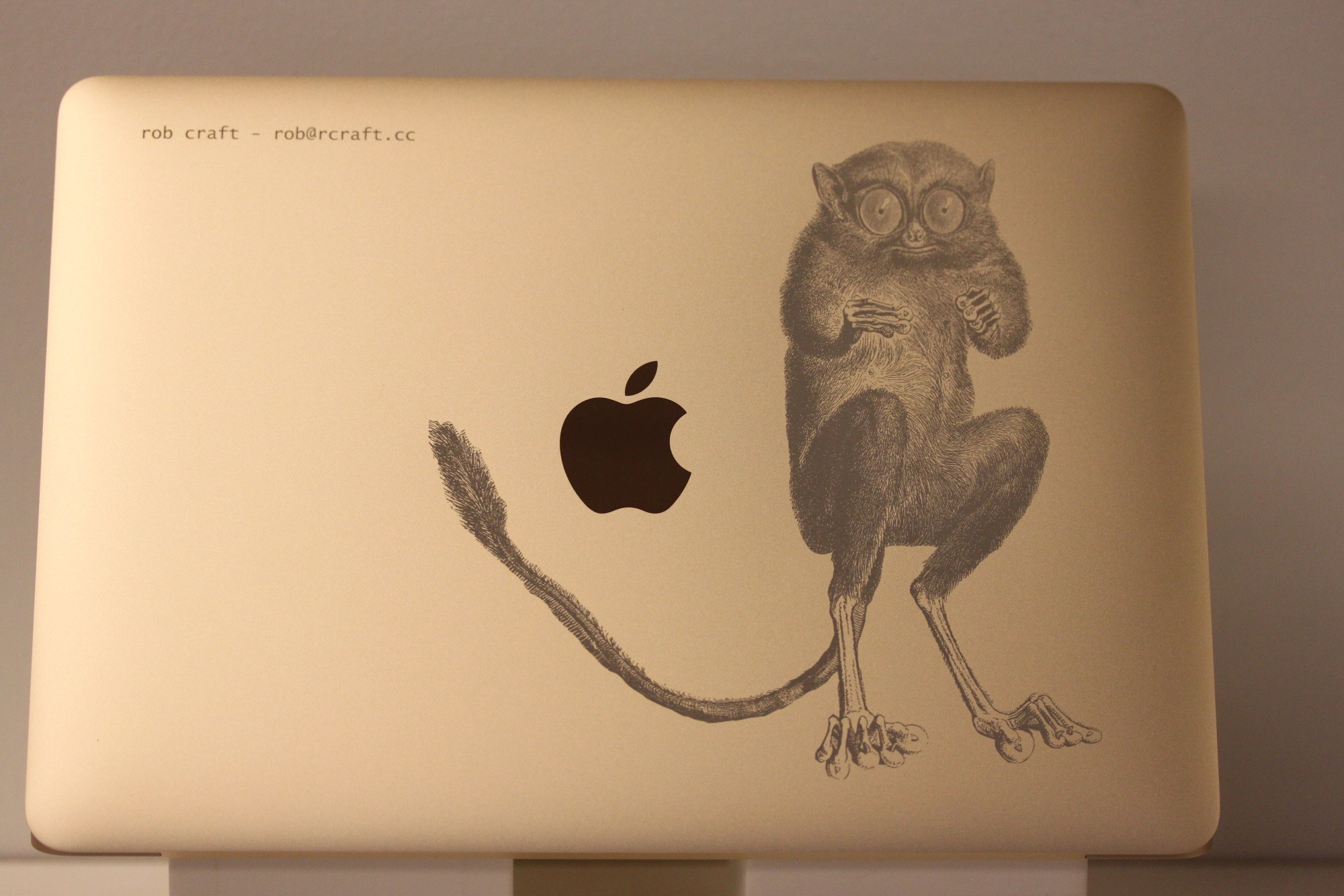 Engraved Gold MacBook