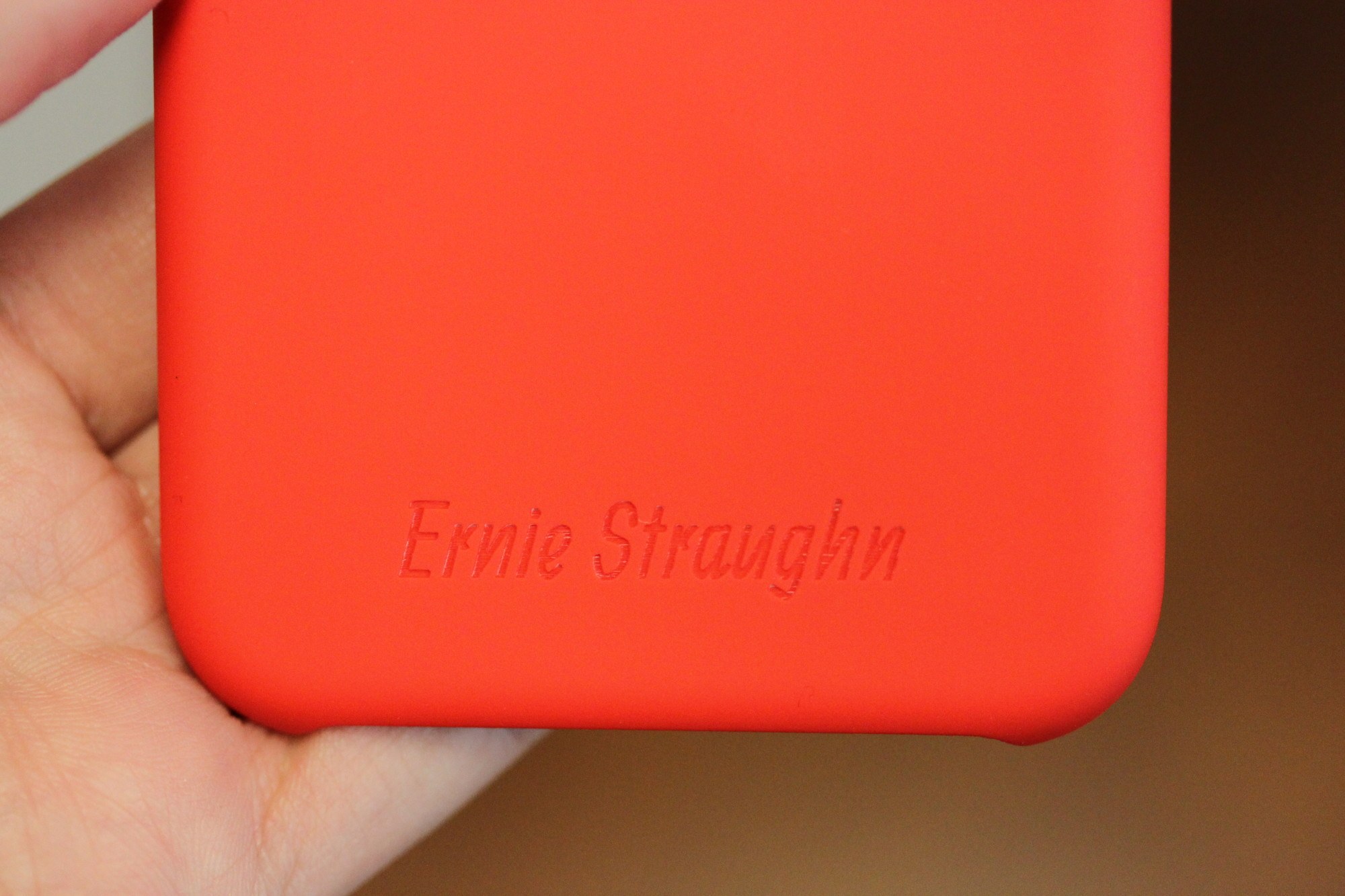 Simple Personalized Leather iPhone Case