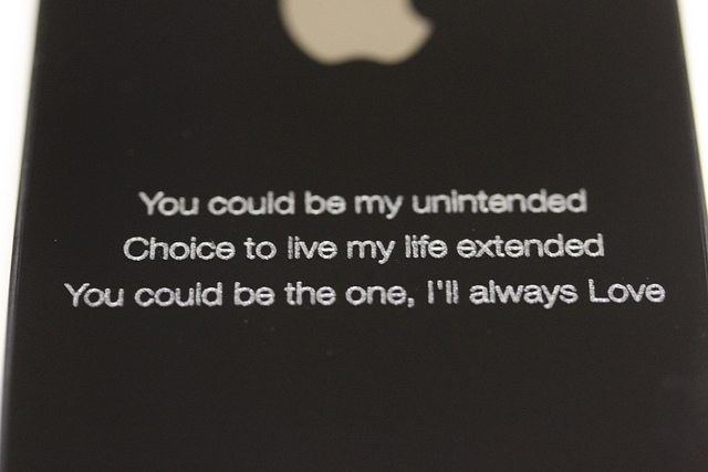 Custom Laser Engraved iPhone