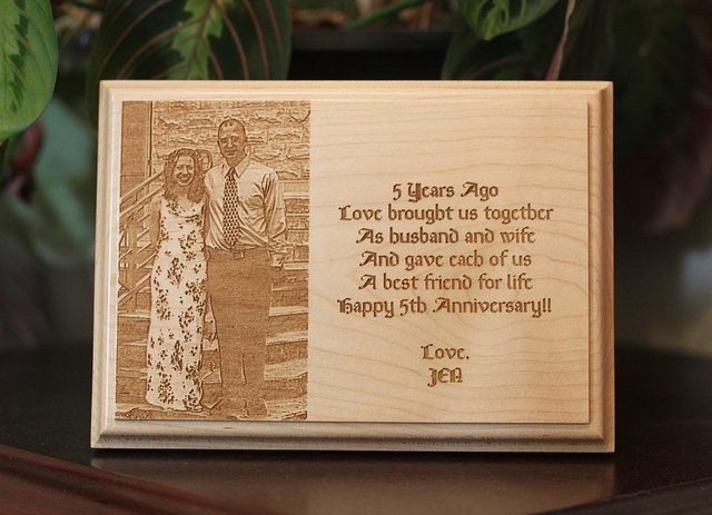 5th Anniversary Wood
