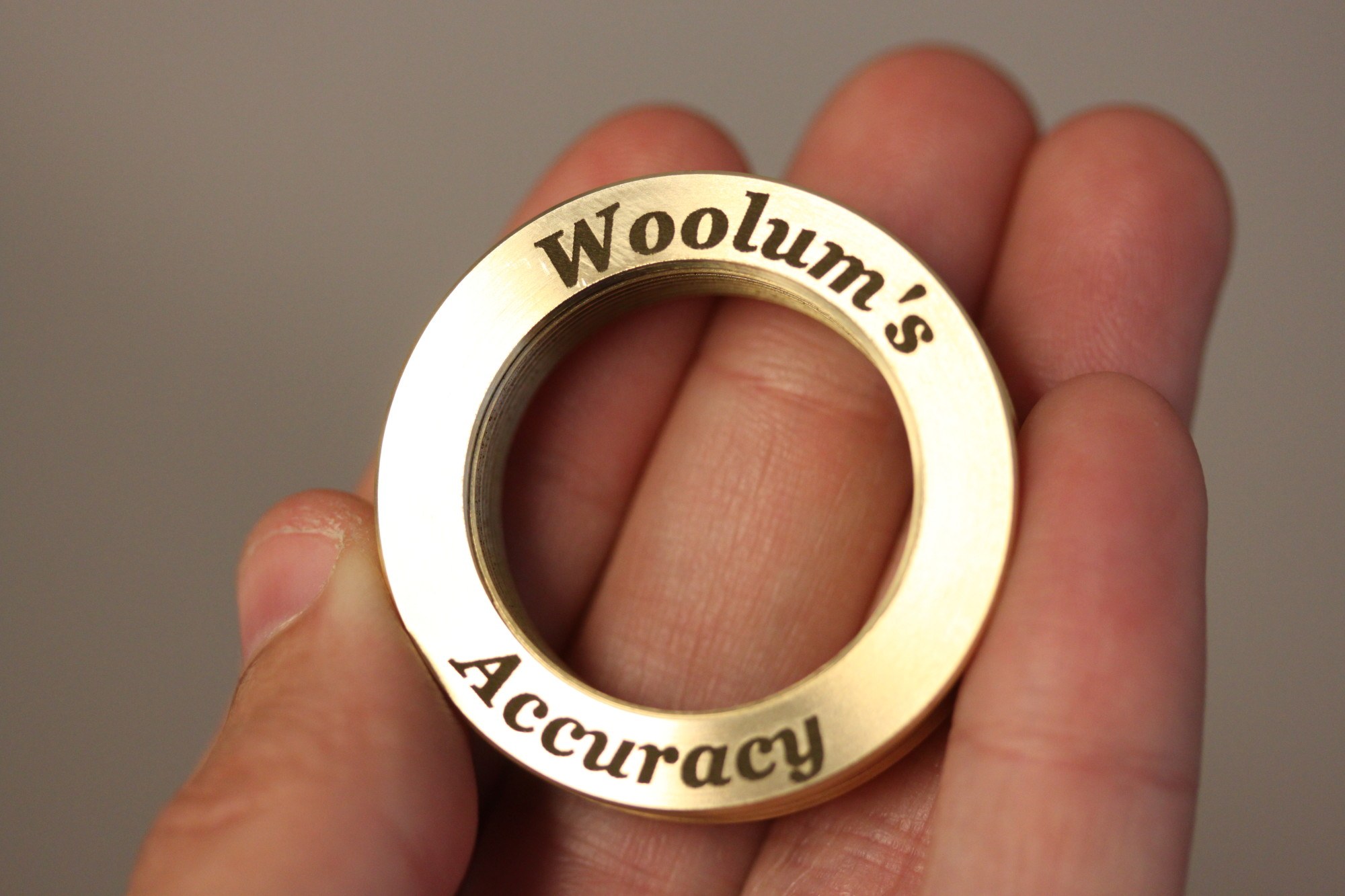 Laser Engraved Brass