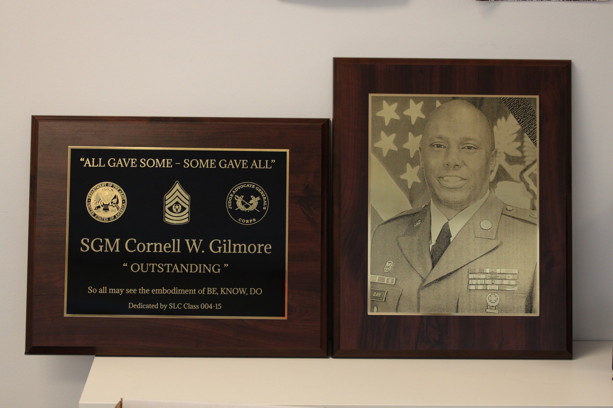 Engraved Military Class Plaques