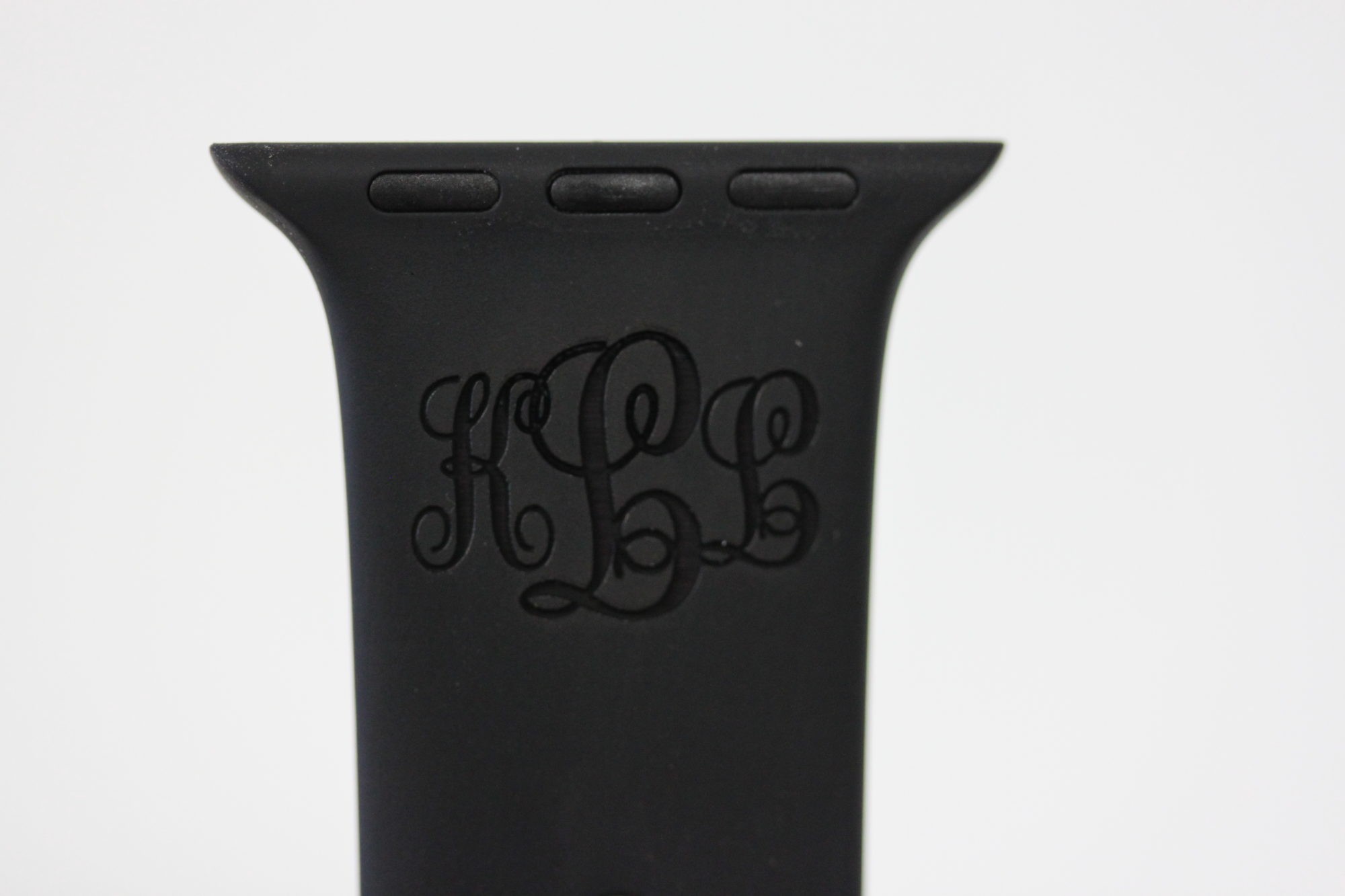 Monogram Engraved on Apple Watch Band