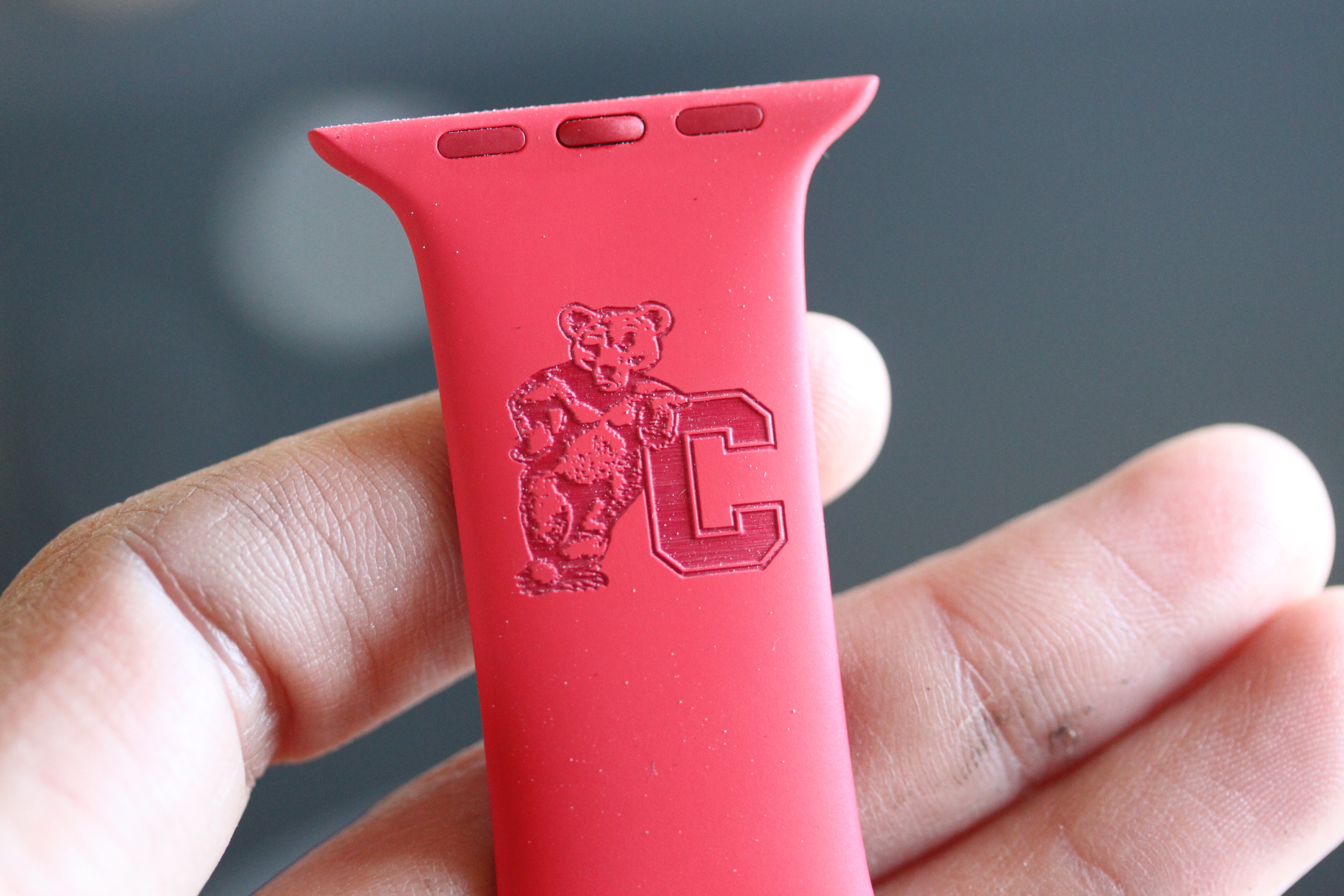 Red Apple Watch Sport Band – Engraved