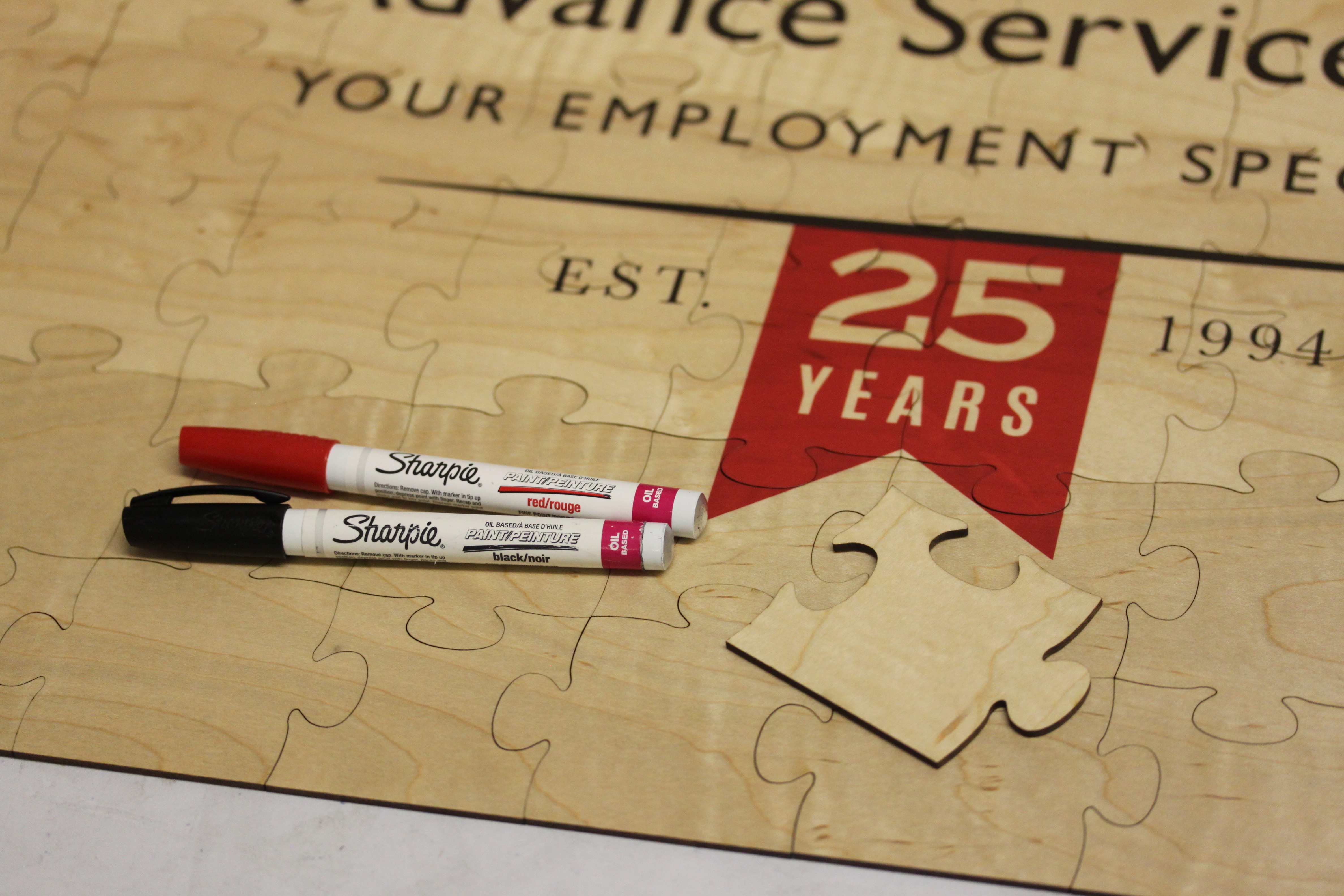 Custom Corporate Puzzle Guestbook