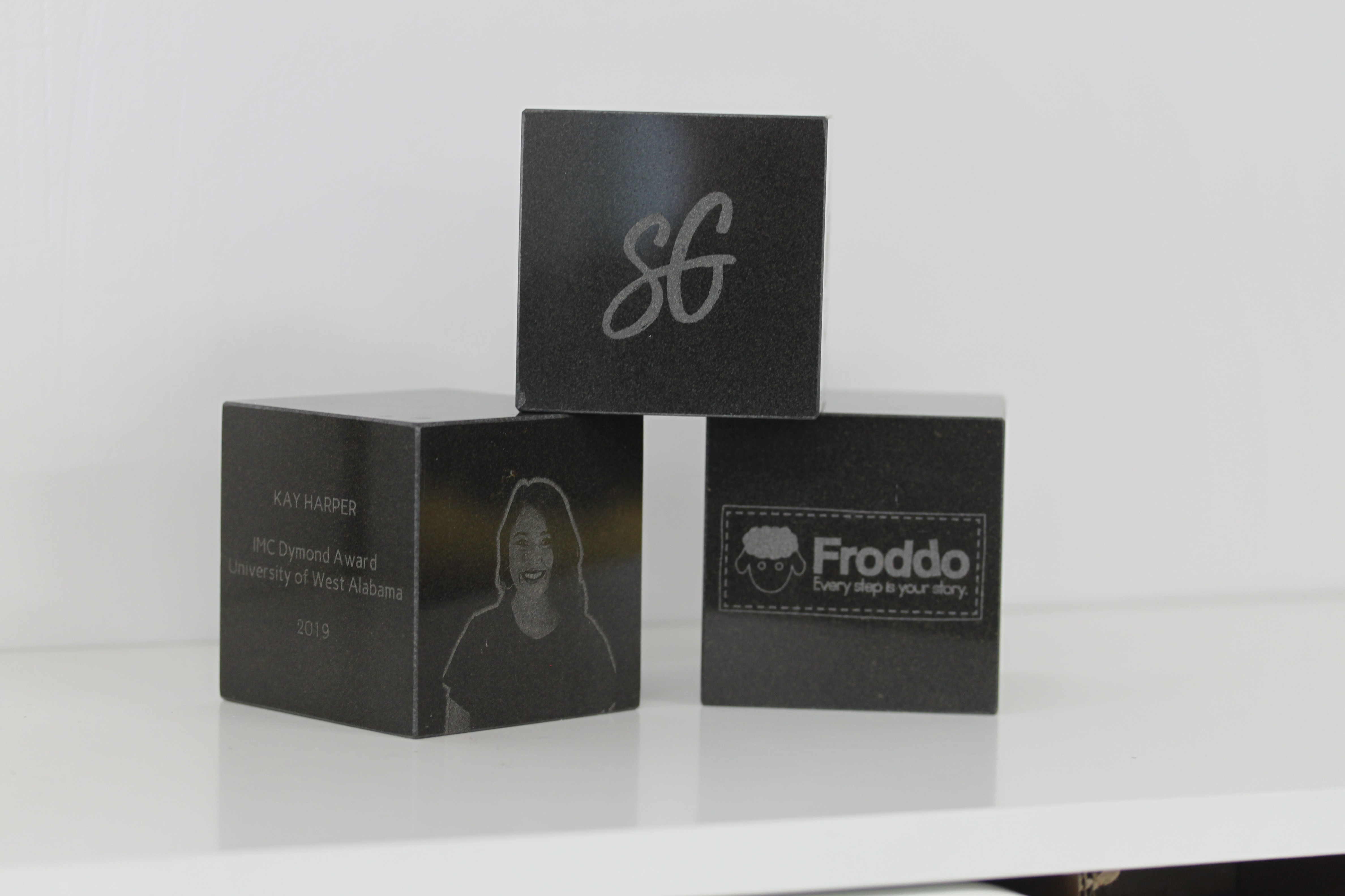 Engraved Granite Cube Awards
