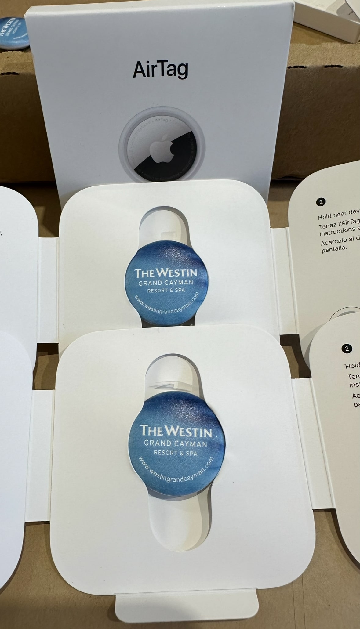 Branded AirTags in Gift Packaging
