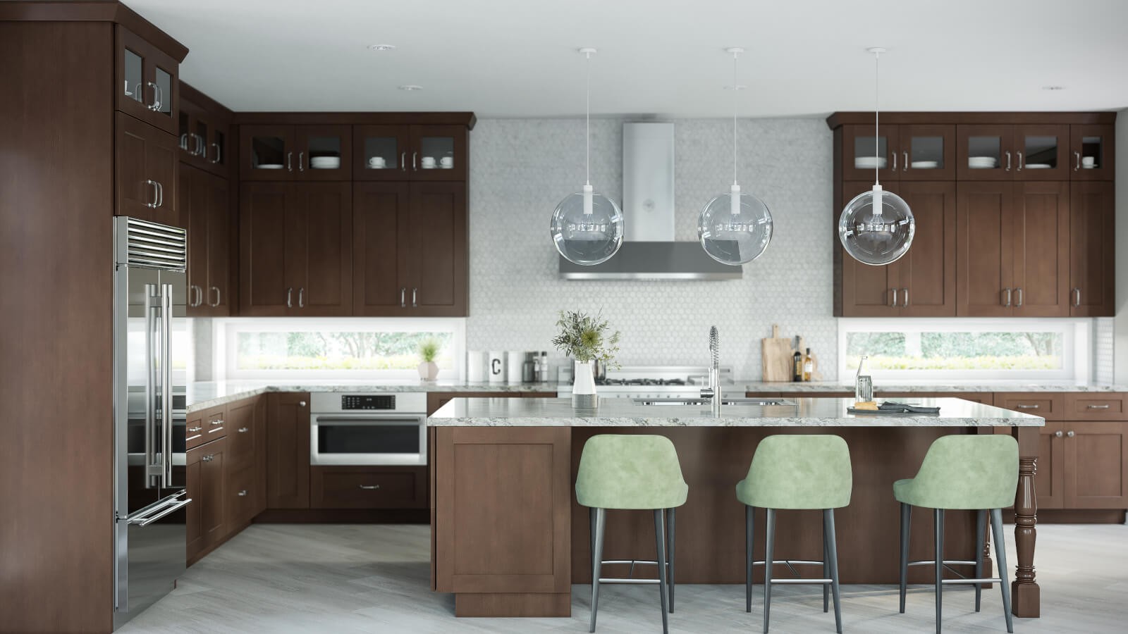 Kitchen cabinetry with drawers, pantry storage and finished details