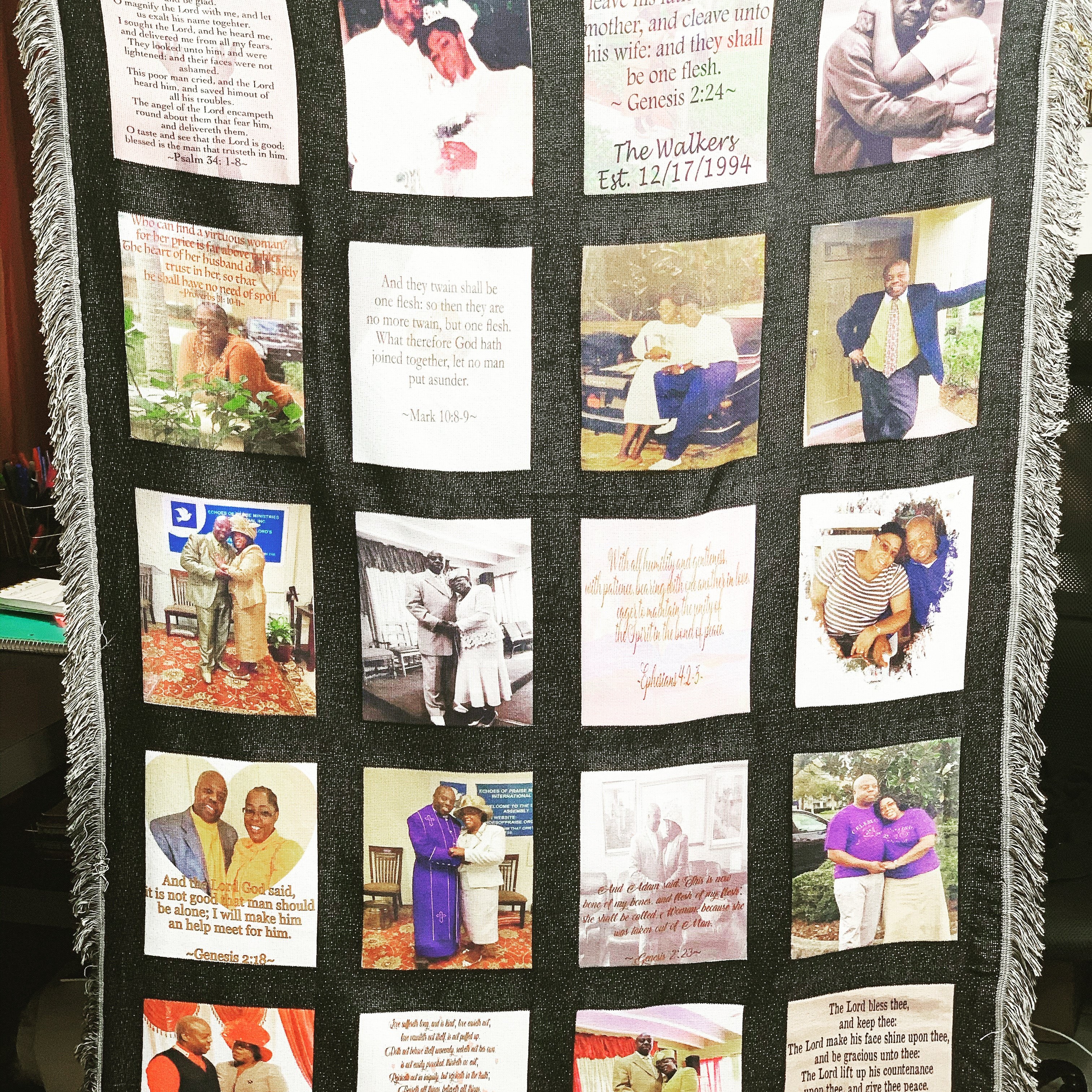 20-Panel Custom Photo Blanket